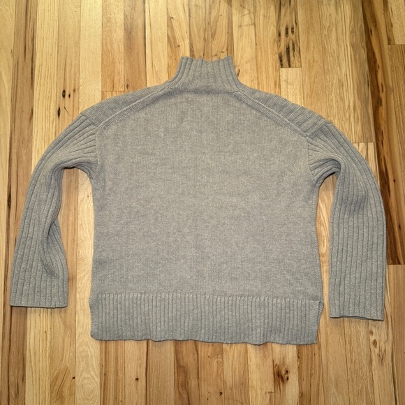 Alex Mill Charley Rib Wool Cashmere Blend Mock Neck Sweater - Picture 8 of 9